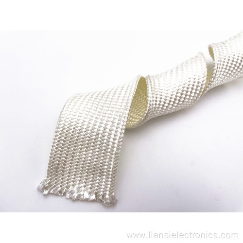 flexible heat insulation silica braided sleeve for cables